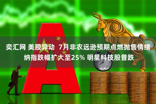 奕汇网 美股异动  7月非农远逊预期点燃抛售情绪 纳指跌幅扩大至25% 明星科技股普跌